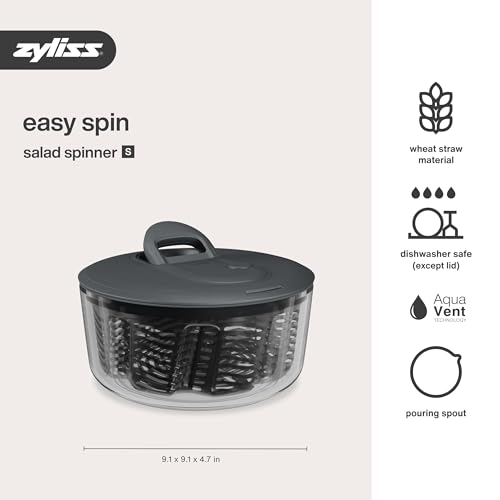 Easy Spin Salad Spinner (Grey Easy Spin / Small)