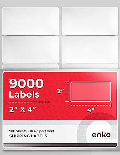 2 x 4 in 9000 Address (900 Count)