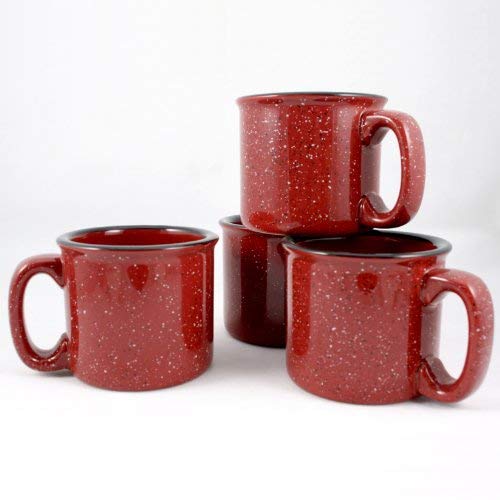 Ceramic Campfire Mug (Burgundy)