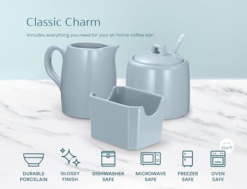Sugar and Creamer Set (10 oz / Casper Blue)