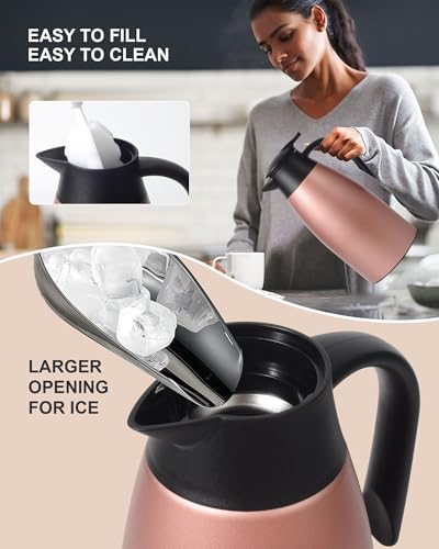 70 oz Thermal Coffee Carafe for keeping hot (Pink / 70 Ounces)
