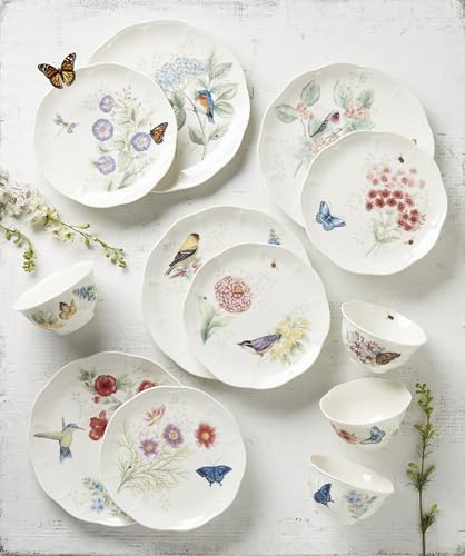 Butterfly Meadow Flutter Porcelain 12 (12-Piece Dinnerware Set)