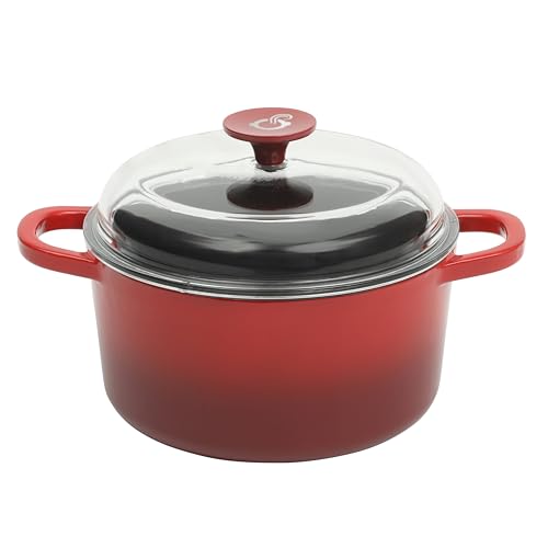 Crock Pot Artisan 3 (Red w/ Glass Lid / 3-Quart)