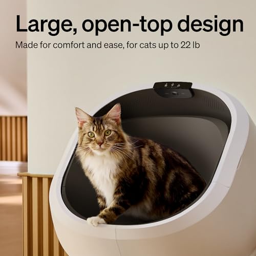 Automatic Litter Box with Accessories Kit & 90 (White / AI Bundle+ACC Kit)