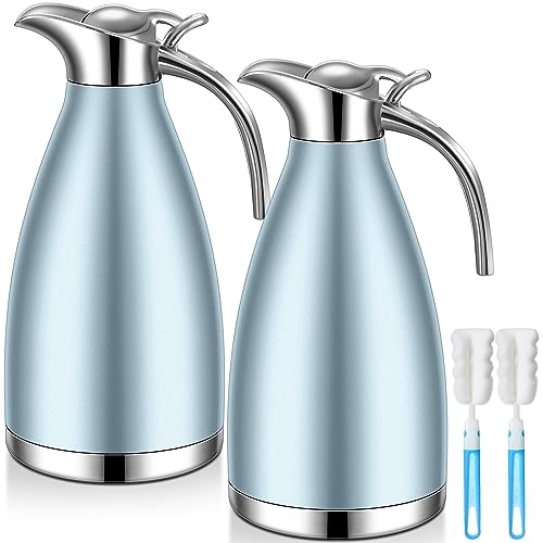 2 Pcs 68oz Thermal Coffee Carafe (Khaki Blue)