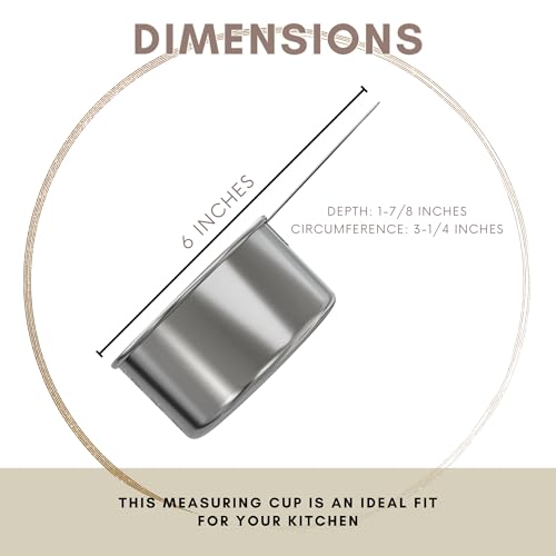 1 Cup Stainless Steel Measuring Cup (1 Cup)