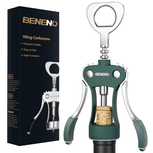 Wine Opener Premium Wing Corkscrew Wine Bottle Opener (Dark Green)