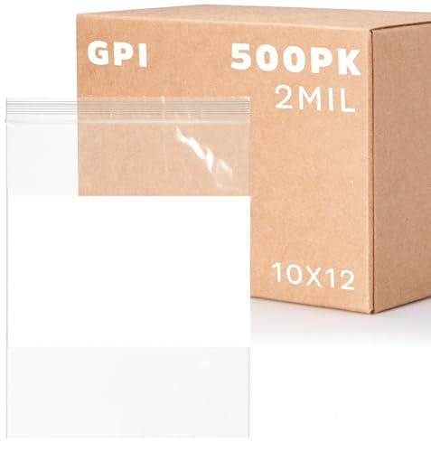 10" x 12" 1 Gallon Zip Bags (500 Count)