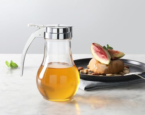 22490 Syrup Dispenser with Chrome Plated Zinc Alloy Top (14oz | Set of 12)
