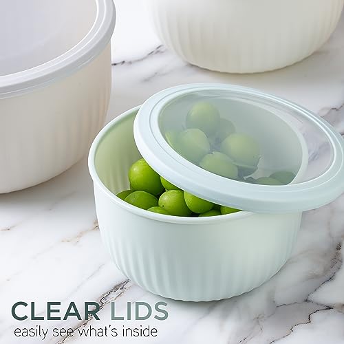 Prep Bowls with Lids (Green / 12 Piece Set - Deep Bowls)