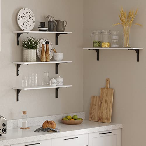 Long Wall Shelves (White / 31.5 Inch)