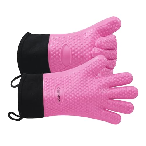BBQ Gloves Heat Resistant Oven Mitts (2 Count)