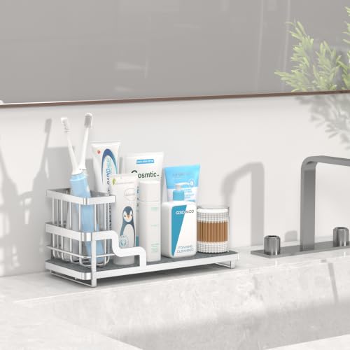 Sponge Holder for Kitchen Sink (Silver)