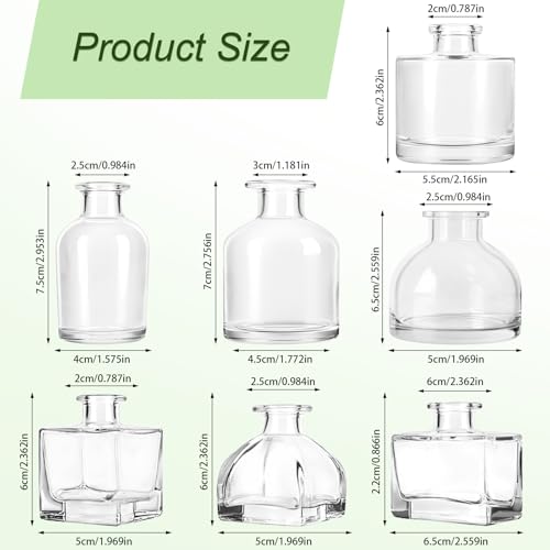 Glass Bud Vase Set of 28 Pcs