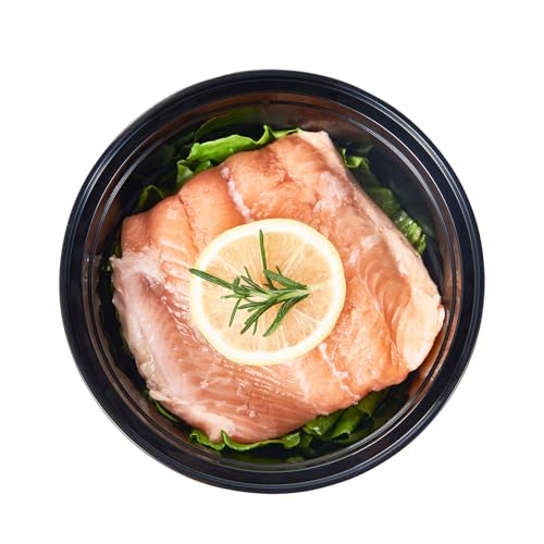 32 oz 150 ct Round Meal Prep Containers with Lids Plastic Food Storage Lunch Plan To Go Box Disposable Take Out Bowls Black BPA Free Reusable Durable Stackable Microwave Freezer Dishwasher Safe (32R-150)
