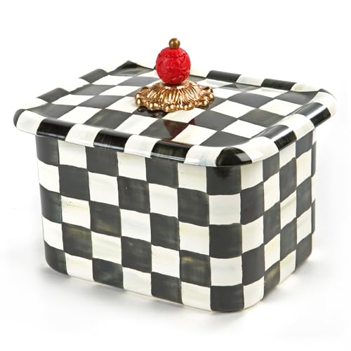 Enamel Recipe Box (Courtly Check)