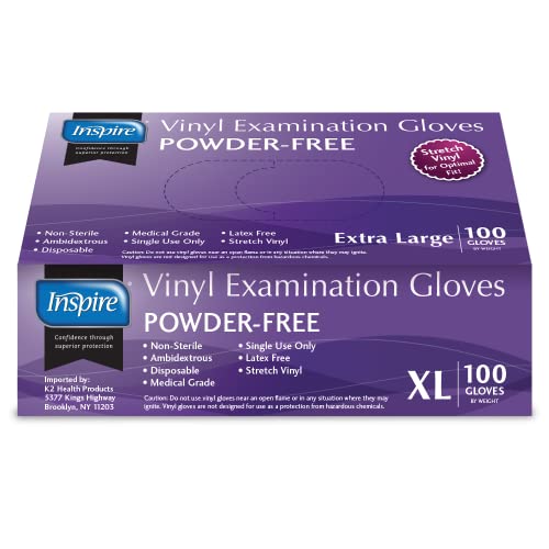 Stretch Vinyl Exam Gloves (X-Large (Pack of 1000))