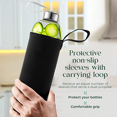 16 Ounce Glass Water Bottles