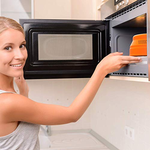 Collapsible Microwave Cover for Food (Orange)