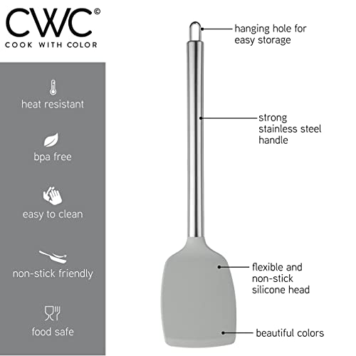 Silicone Cooking Utensils (Grey Ombre / 5 Pieces)