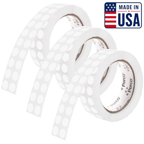 Clear Perforated Round Circle Dot Sticker 1 (Clear / 0.5 Inch)