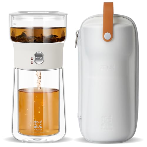 Modern Glass Infuser Pot (04-White / 9oz)