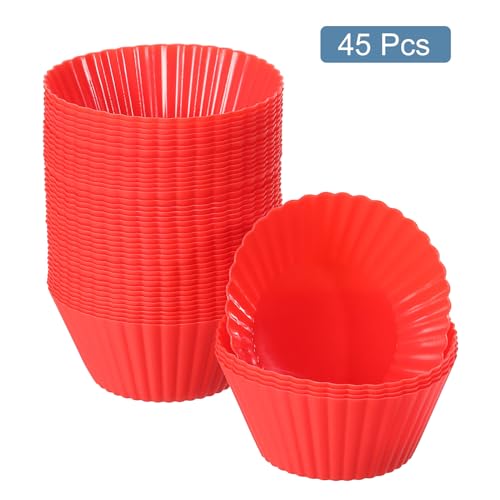 45Pcs Silicone Cupcake Liners