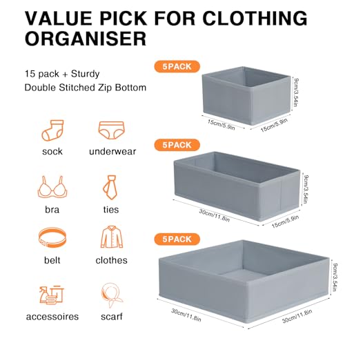 Drawer Organizer 15 Pack (15 Count)