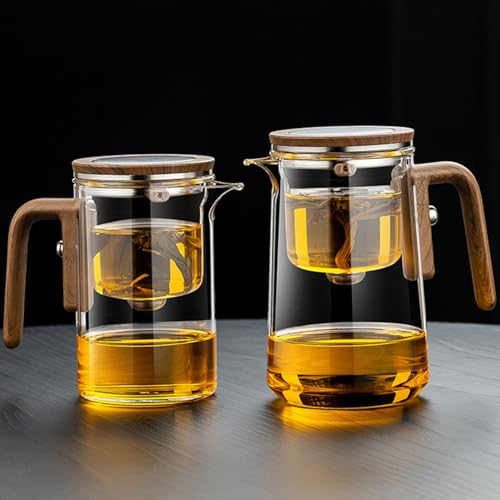 1000ML 33.8OZ Witchcraft Magic Glass Teapot with Infuser Strainer and Lid for Loose Leaf Tea Herbal (1000ml)
