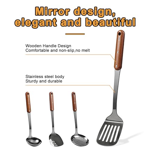 Stainless Steel Wok Spatula (4 Count)