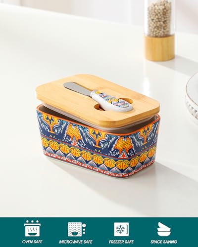 KRVI Butter Dish with Lid (Andalusian Breeze)