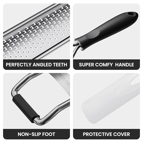 Zester Grater With Handle Cheese Grater for Lemon Zester Kitchen