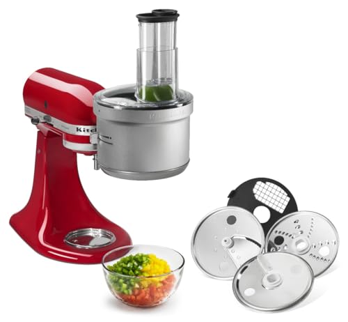 Food Processor Attachment with Commercial Dicing Disc