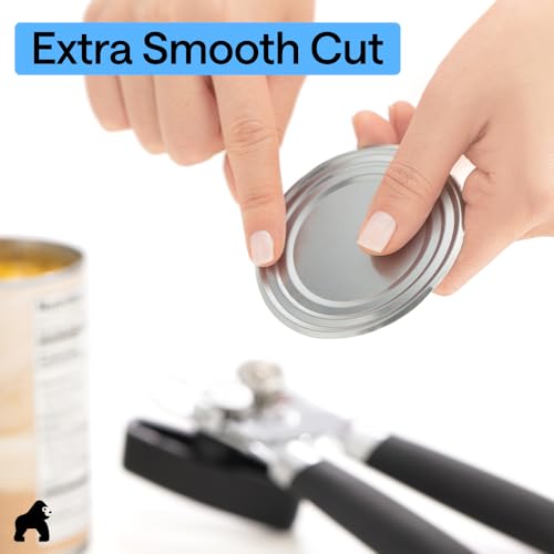 Upgraded Model Stainless Steel Manual Can Opener (Black)