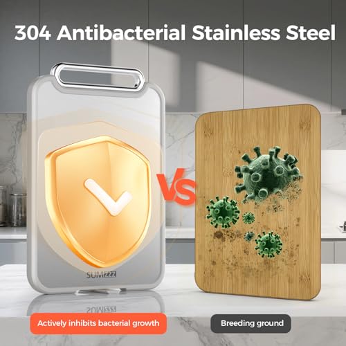 Stainless Steel Cutting Board for Kitchen (Set of 2(S+M))