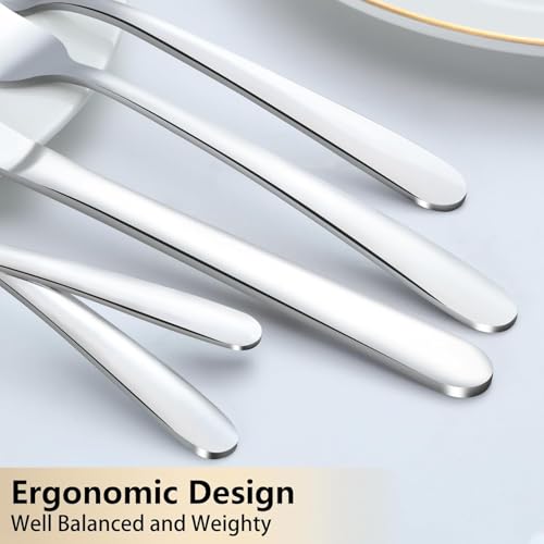 60 Piece Silverware Set Service for 12 (60Pcs)