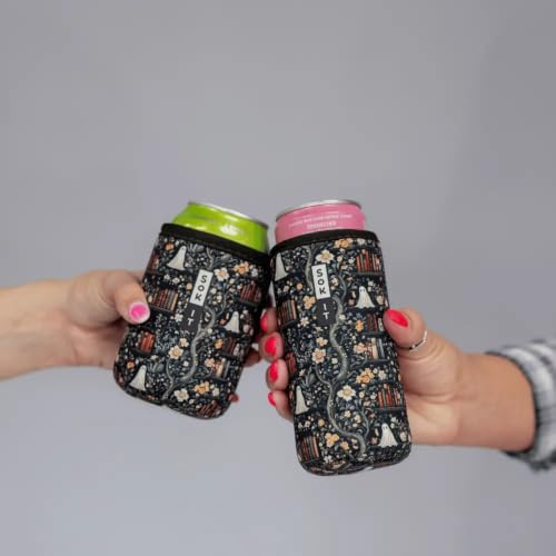 CanSok Sleeve for Beer & Soda Insulated Neoprene Cover (Ghost Stories / 12oz Slim Can Sleeve)