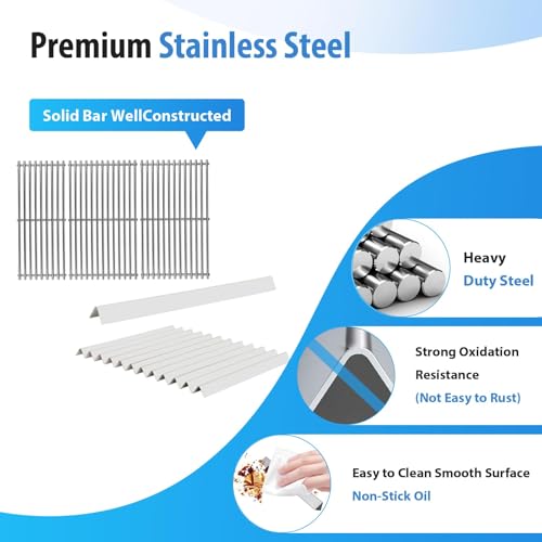 S6G552 (3-Pack) 67671 (13-Pack) Stainless Steel Grill Parts for Weber 67670 67671 for Weber Summit 600 Series Summit E-620 S-620,E-640 S-640 E-650 S-650 E-660 S-660 E-670 S-670 (19.2” x 31.4)