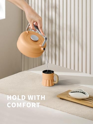 Teapot with Removable Infuser (0.8 Quarts / Orange Cylinder)