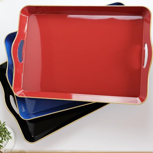 Large Red Decorative Tray (Red)