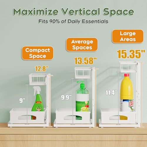 Under Sink Organizer (1 Pack / White)