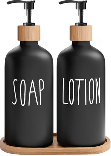 Black Soap Dispenser Bathroom Set