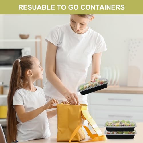 Meal Prep Containers 38oz 50 Pack Plastic To Go Food Containers (38oz 50pack)