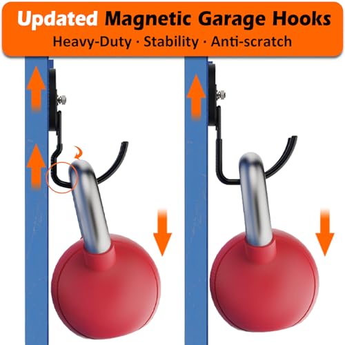 Updatde Magnetic Hooks (Updated 3.46in Magnet J Black Hooks 2PCS)