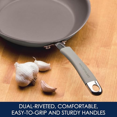 Cucina Nonstick Cookware (Sea Salt Gray / 12 Piece Porcelain Enamel)