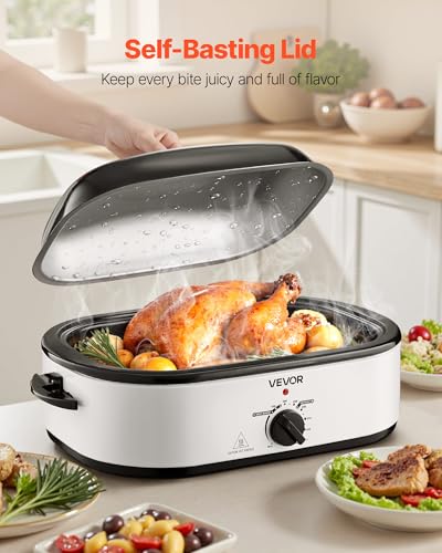 Roaster Oven 18QT Electric Roaster Oven (White / 18QT)