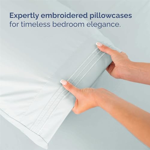 Split King Size 5 Piece Sheet Set (23 - Ice Blue / Split King Size)