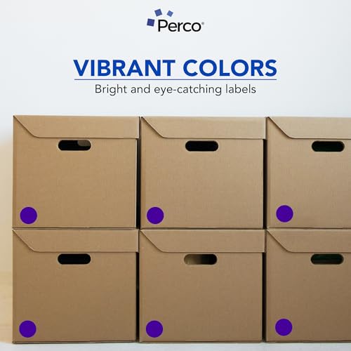 Purple Perforated Round Circle Dot Sticker 2 (Purple / 2 Inch)