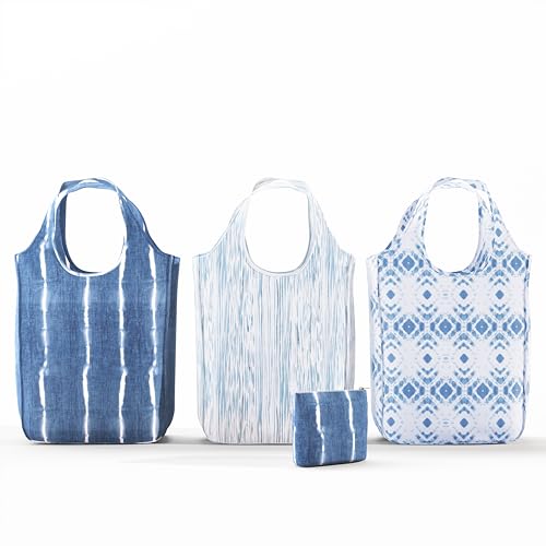 Reusable Grocery Bag Bundle (Indigo 3 Medium)