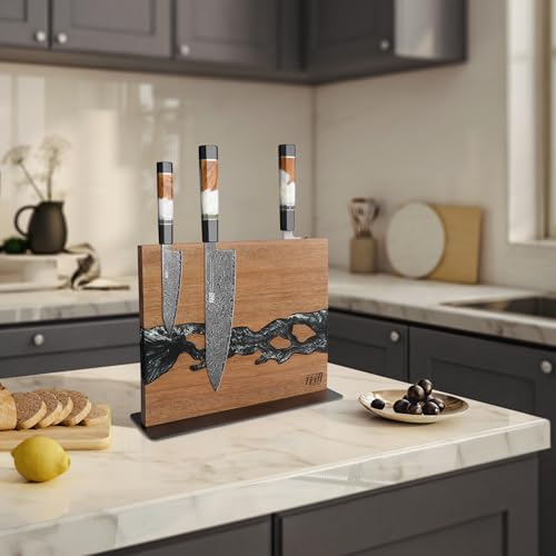 Magnetic Knife Block (Black White)